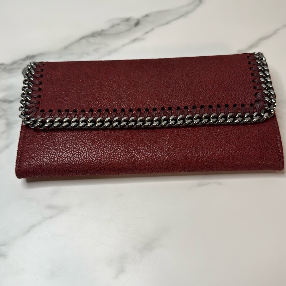 Stella McCartney, dark red long wallet